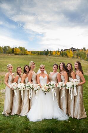 Champagne LulaKate Bridesmaid Dresses