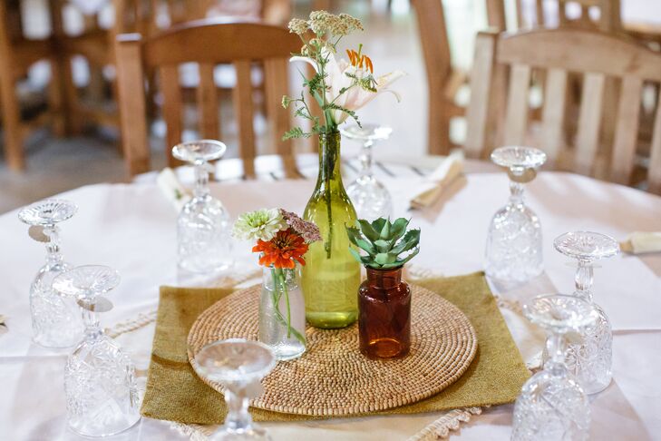 Succulent and Wildflower Centerpiece