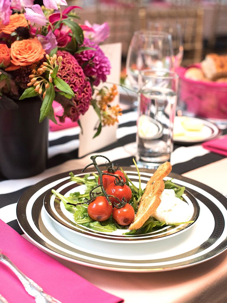Ideas for gourmet wedding reception appetizers and food