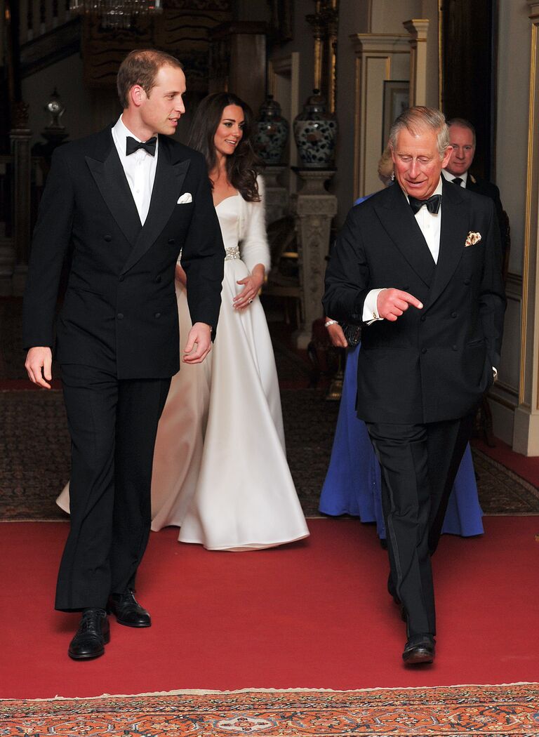 kate middleton dress prince william evening reception