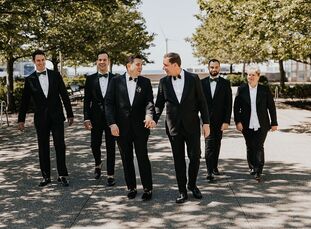 Lucas (Luke) Franz and Logan Fahey planned a springtime wedding featuring a beautiful fusion of classic and modern elements. As their wedding planner,