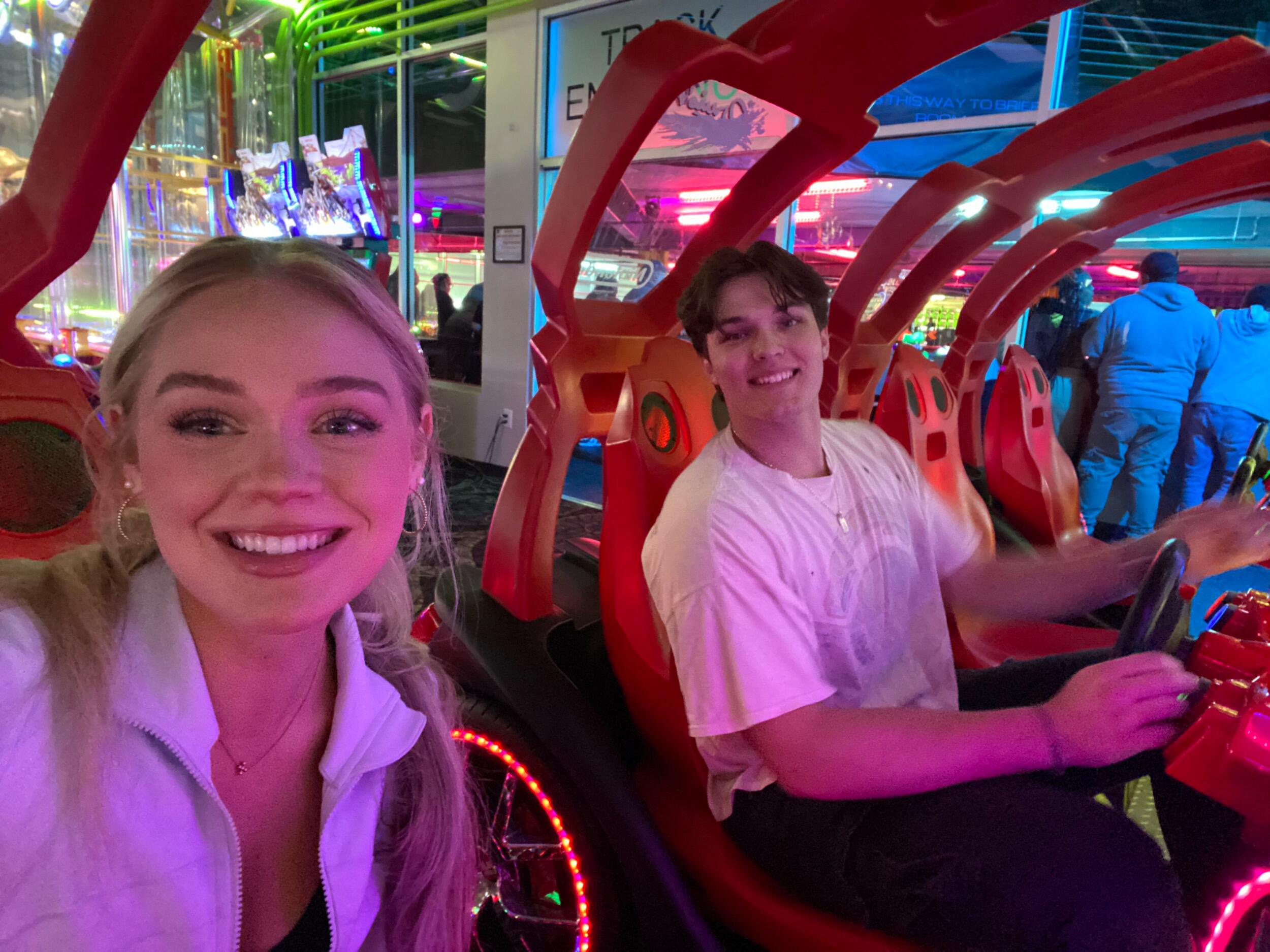 Arcade date. Ben always planned the cutest outings.