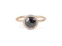 black diamond engagement ring by Catbird NYC 