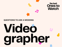Questions to Ask Your Wedding Videographer, According to The Knot Ones to Watch