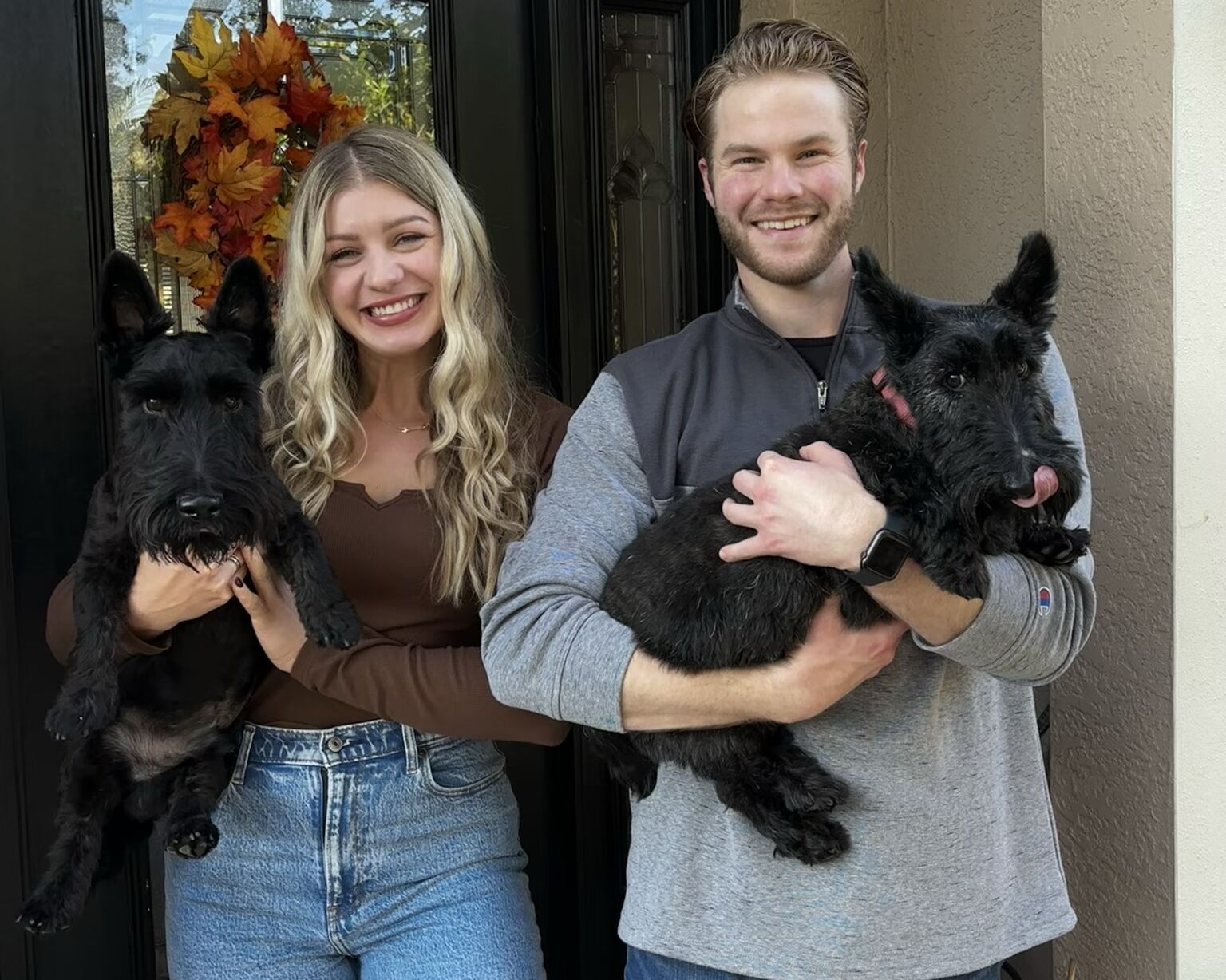 Picture of Thanksgiving with the pups