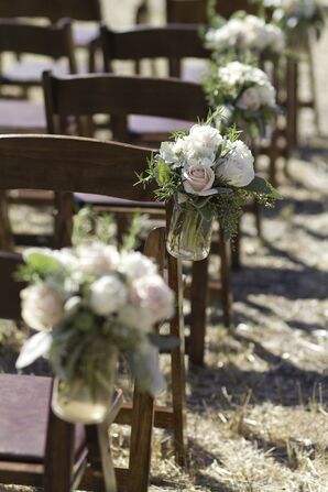 Mason Jar Aisle Decor