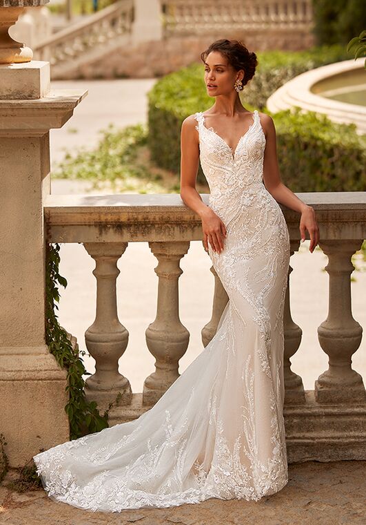 Moonlight Couture H1525 Mermaid Wedding Dress - 2