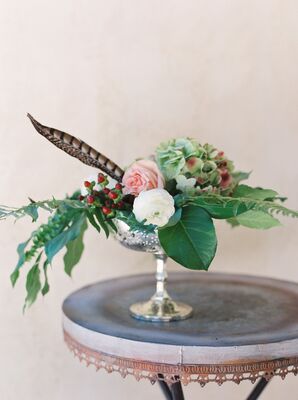 Hydrangea, Peony and Rose Centerpiece