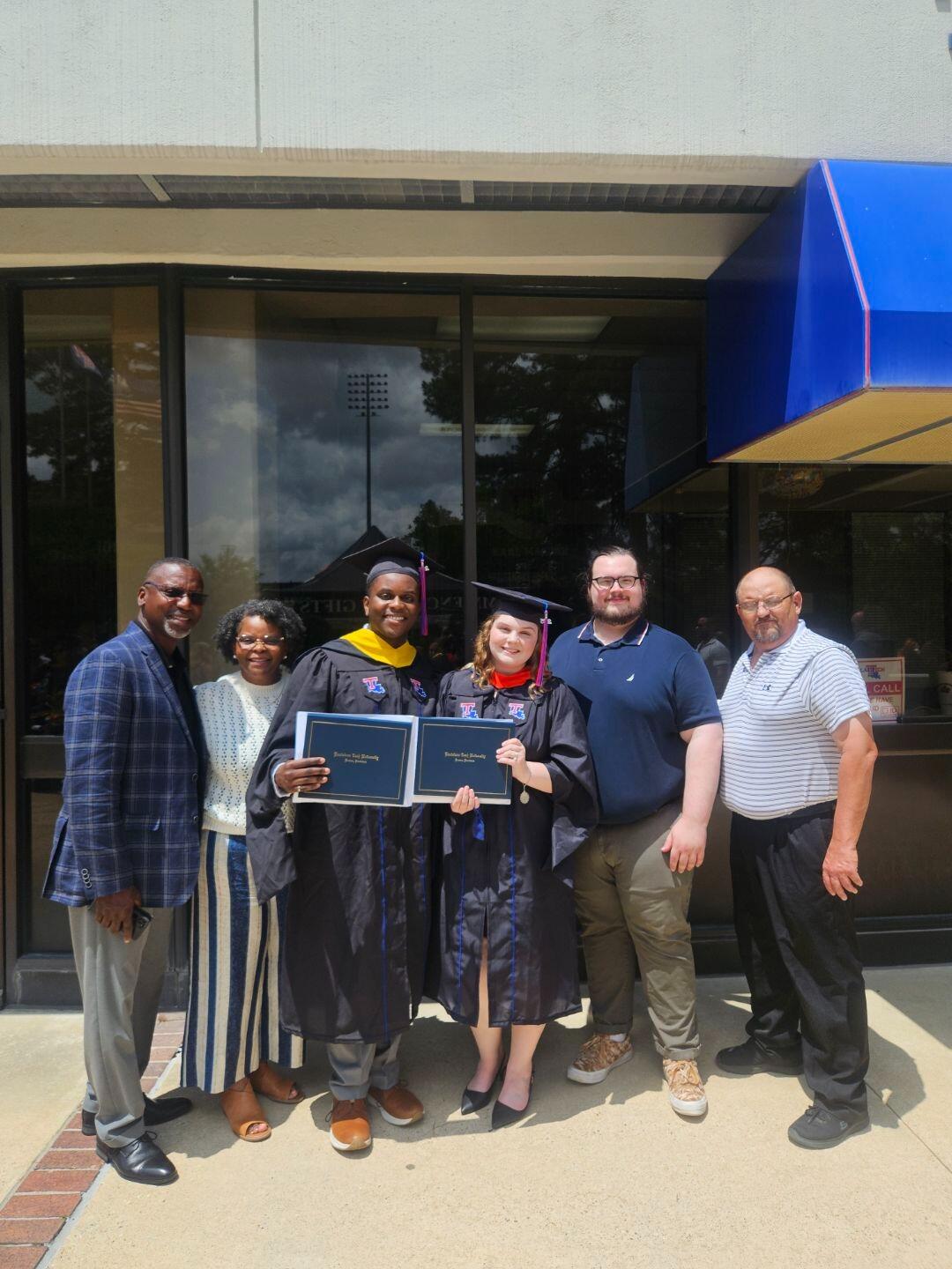 We graduate with our master's degrees!