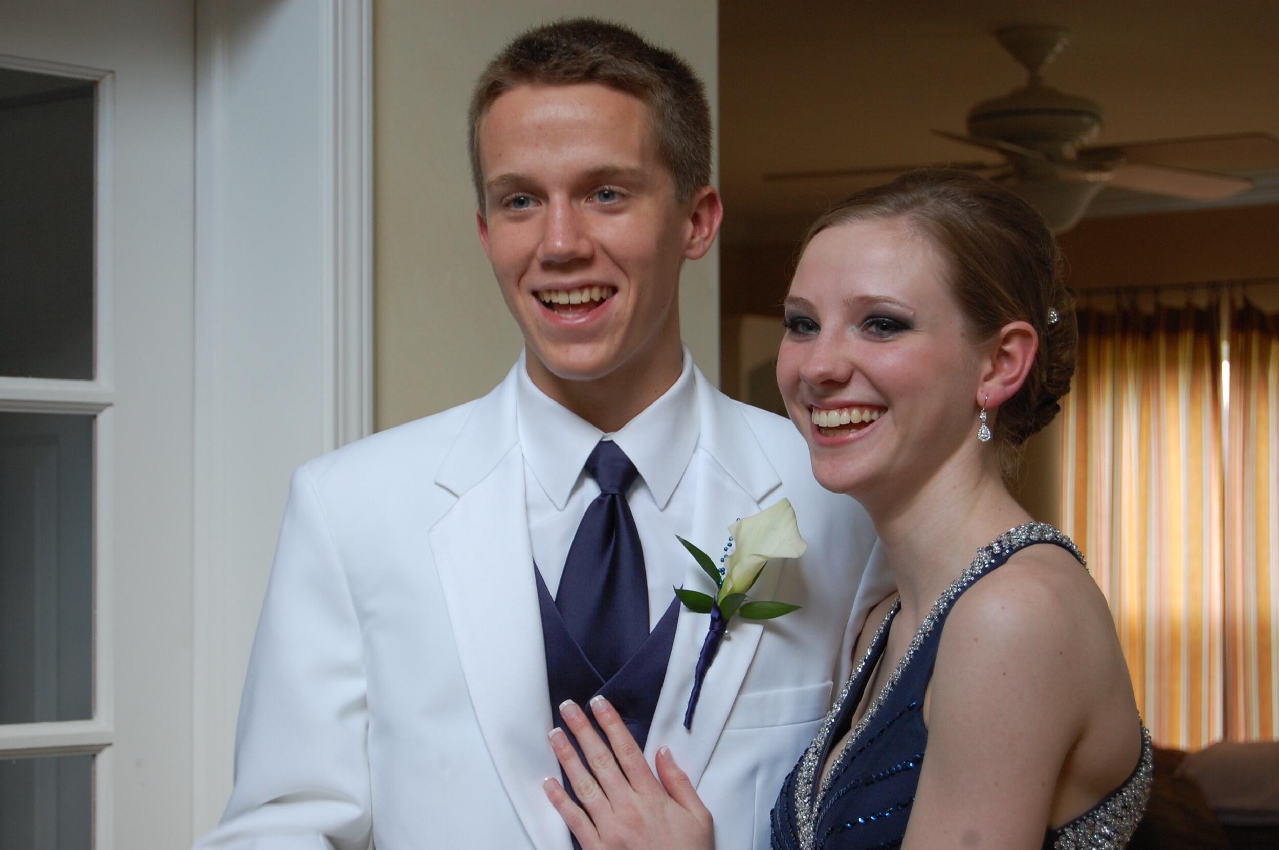 Attended Alana's high school prom (Lawrence Central) during our junior year