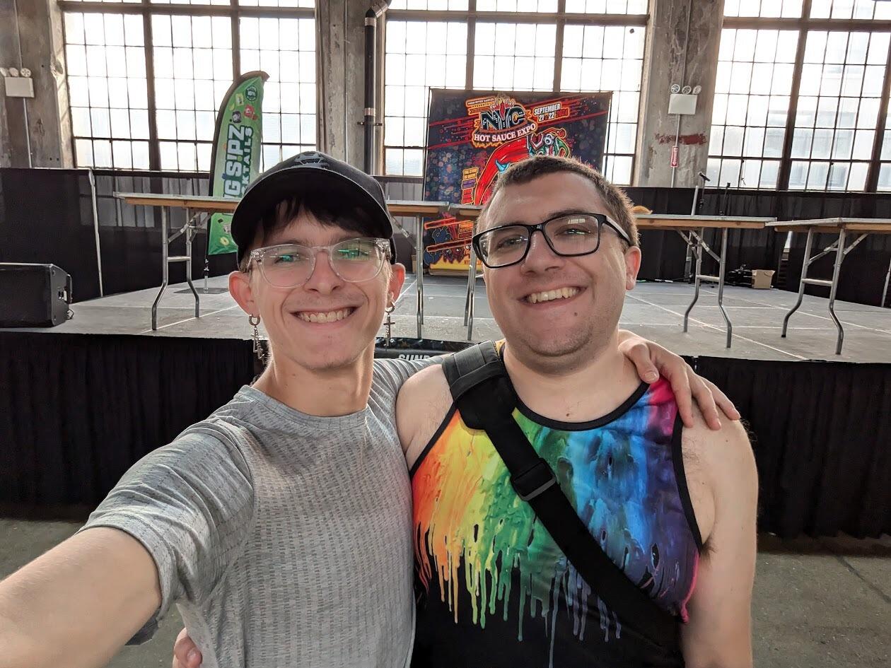 At the beginning of fall, Anthony took Dillon to his first hot sauce expo in New York. There they tried sauces ranging from mild green sauce to ghost pepper taco hot sauce. 