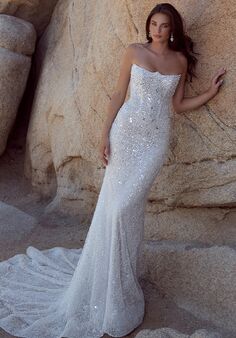 Calla Blanche 126112 Branwen Sheath Wedding Dress