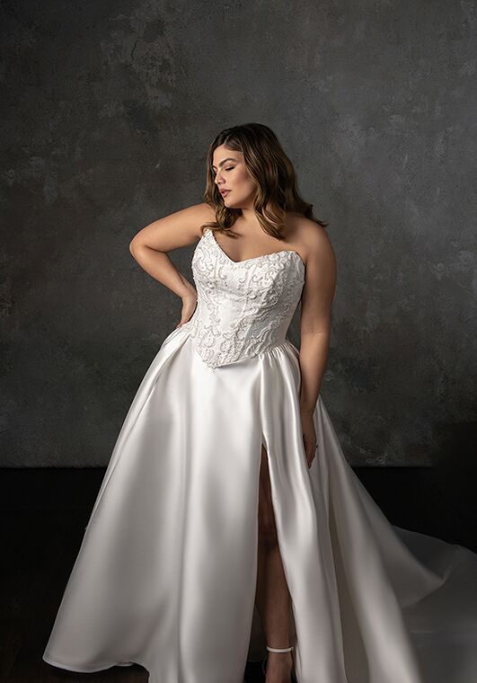 Essense of Australia D4332 A-Line Wedding Dress - 4