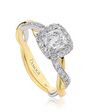 Christopher Designs Unique Cushion Cut Engagement Ring - thumbnail - 1