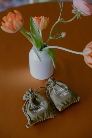 Bags of Petals for a Non-Traditional Flower Toss for Recessional