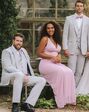 BLACKTIE SAVOY Light Grey Wedding Suit Grey Tuxedo - thumbnail - 5