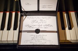 Elegant Black and White Wedding Invitations