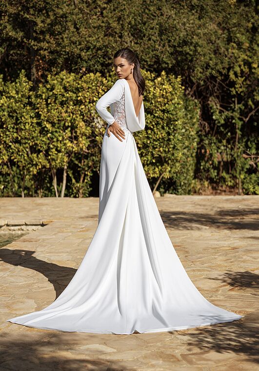 Moonlight Collection J6939 Mermaid and Trumpet Wedding Dress - 2
