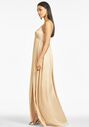 Sachin & Babi Jessica Gown - Champagne V-Neck Bridesmaid Dress - thumbnail - 3