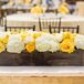 Boxed Yellow and White Centerpieces