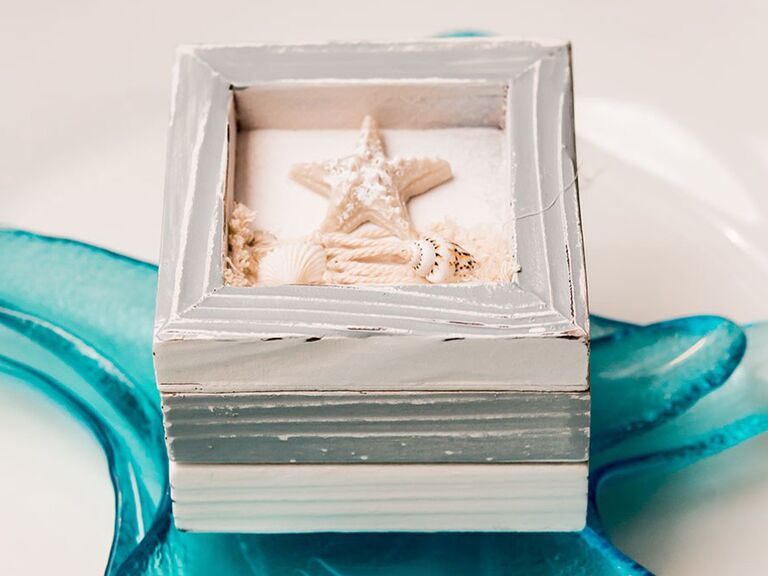 the knot disney wedding favors wooden box