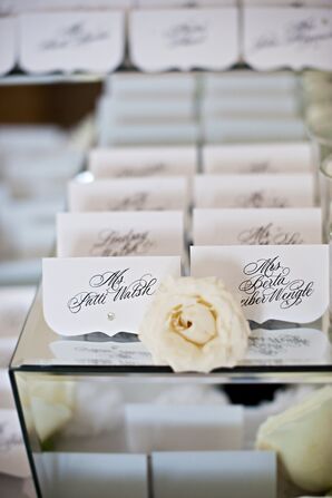 Tented Escort Cards