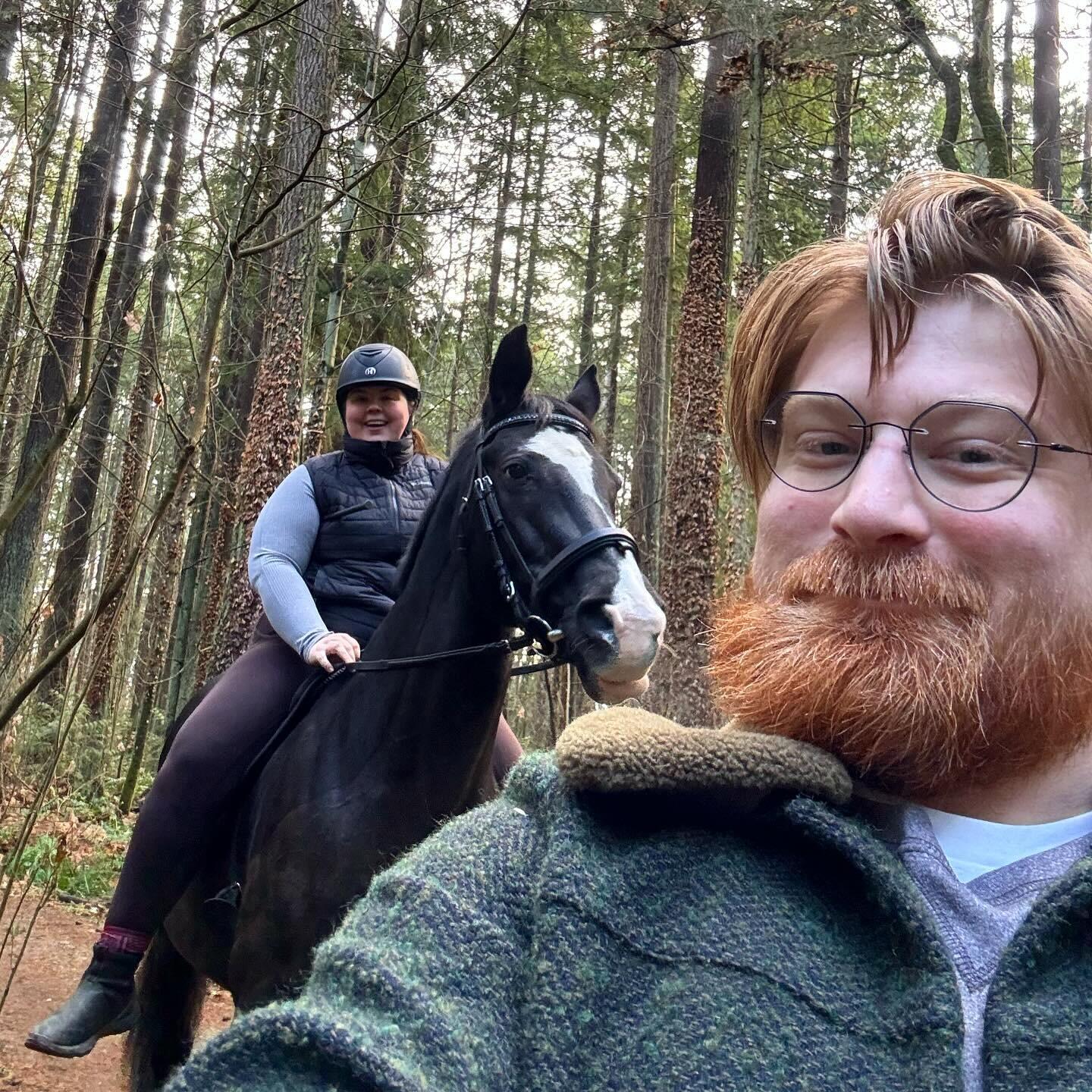 Trail rides with Glossy.
