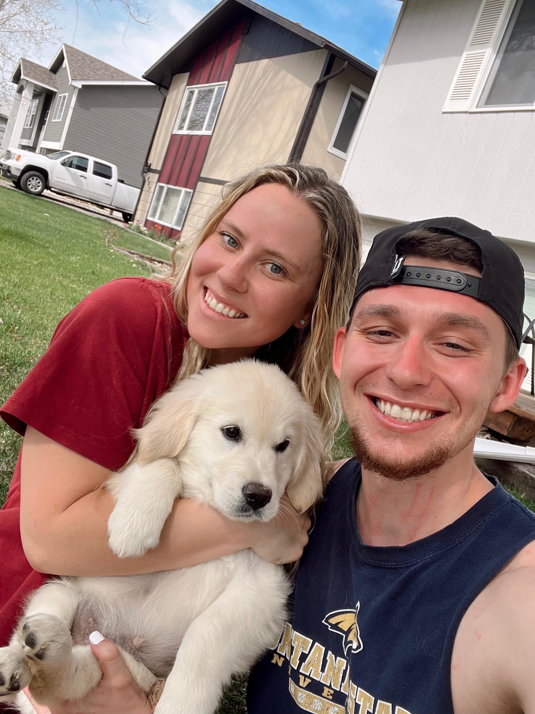 THE BEST DAY EVER AKA WHEN WE GOT OUR YETI BOY!!!! This was also the day we found out we passed our boards exam and officially became Physical Therapists!