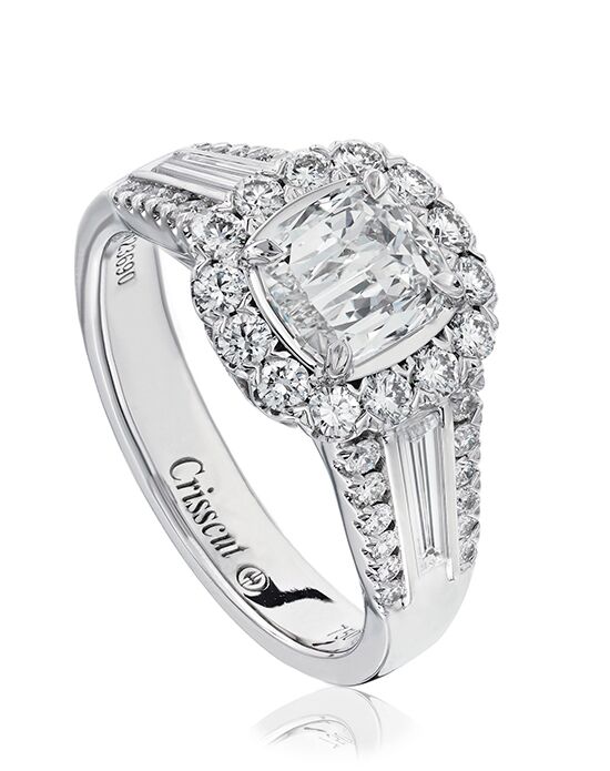 Christopher Designs Glamorous Cushion Cut Engagement Ring - 1