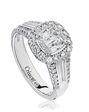 Christopher Designs Glamorous Cushion Cut Engagement Ring - thumbnail - 1