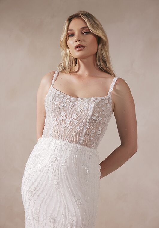 Adore by Justin Alexander Lux Fit-and-Flare Wedding Dress - 2