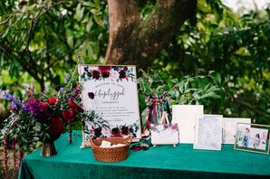 Unplugged Sign for Wedding in Miami, Florida