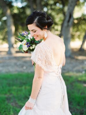 Classic Updo and Elegant Dangling Earrings
