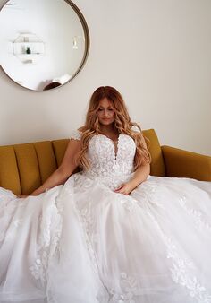 Essense of Australia D3314 plus Ball Gown Wedding Dress