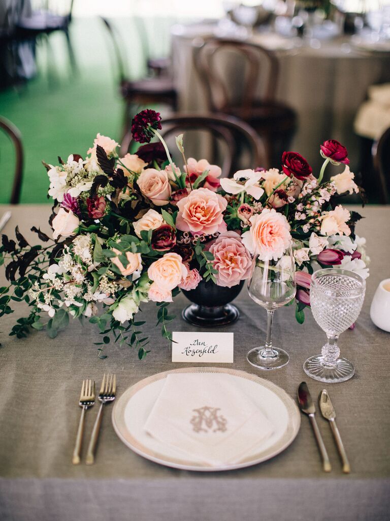 Wedding Centerpieces Gradient Colors