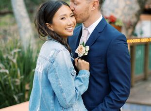 Kim and Bill wanted their wedding day to be "to be representative of how our love and relationship felt—easy, open, dreamy, soft, and romantic," says 