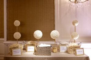 DIY Popcorn Bar Wedding Favors