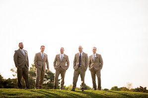 Tan Groomsmen Suits