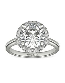 Blue Nile Round Cut Engagement Ring