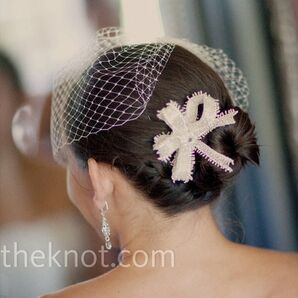 Beaded Bow Hairpin
