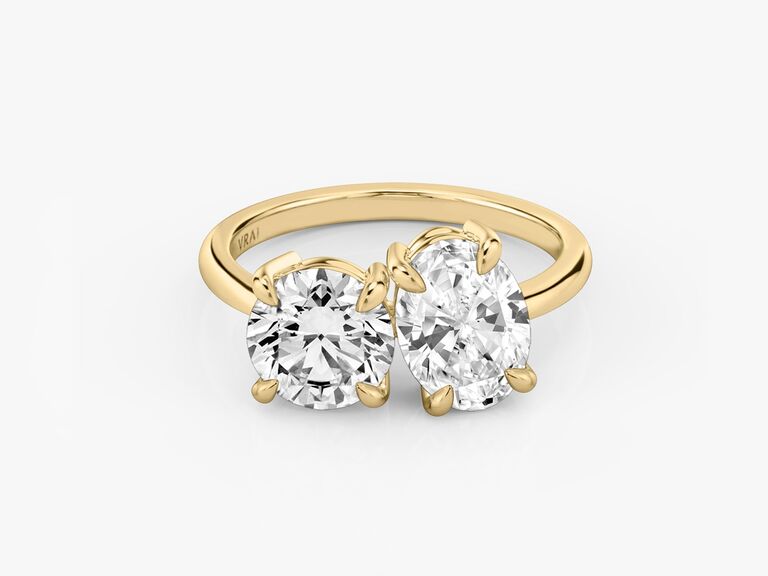 two stone diamond engagement ring