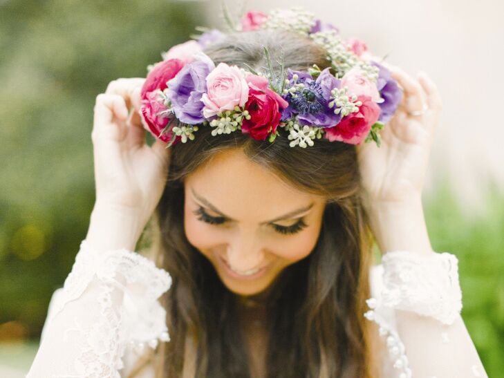 Top Off Your Unique Wedding with A Flower Crown for Every Bride