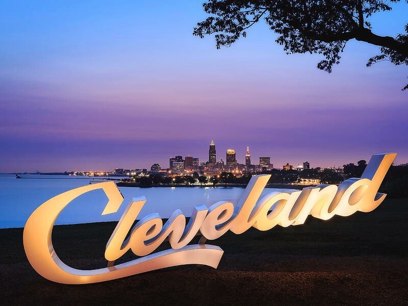 Picture of Cleveland Script Sign - Edgewater Park