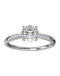 Blue Nile Round Cut Engagement Ring
