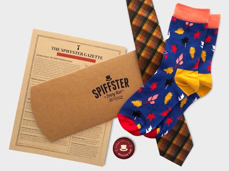Sock and tie subscription gift idea for husband. 