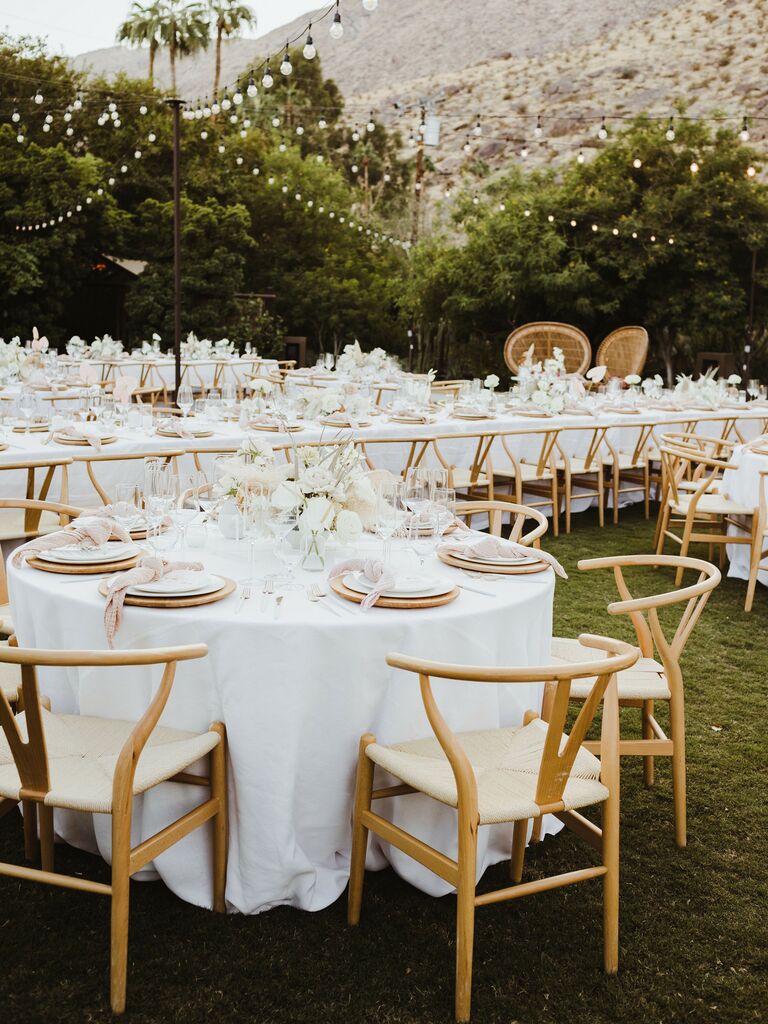 Fall wedding ideas all white reception