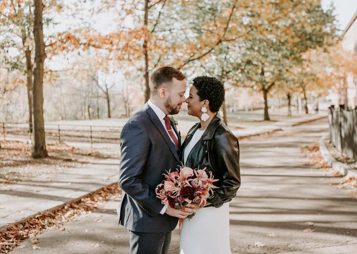 Newlyweds at the Charles River Museum of Industry and Innovation in Waltham, Massachusetts