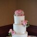 White and Pink Buttercream Wedding Cake