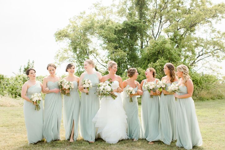 Sage Chiffon Bridesmaid Dresses