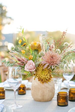 Flowers at the Farmstead at Long Meadow Ranch in St. Helena, California